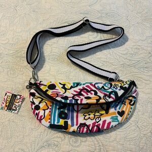 Brighton Graffiti Love Crossbody Belt Bag NWT Tom Clancy Art
